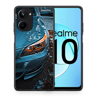 Θήκη Realme 10 Bmw E60 από τη Smartfits με σχέδιο στο πίσω μέρος και μαύρο περίβλημα | Realme 10 Bmw E60 Case with Colorful Back and Black Bezels