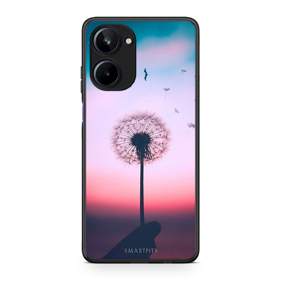 Θήκη Realme 10 Boho Wish από τη Smartfits με σχέδιο στο πίσω μέρος και μαύρο περίβλημα | Realme 10 Boho Wish Case with Colorful Back and Black Bezels