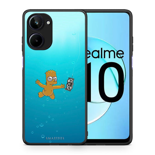 Θήκη Realme 10 Chasing Money από τη Smartfits με σχέδιο στο πίσω μέρος και μαύρο περίβλημα | Realme 10 Chasing Money Case with Colorful Back and Black Bezels