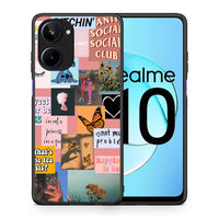 Thumbnail for Θήκη Realme 10 Collage Bitchin από τη Smartfits με σχέδιο στο πίσω μέρος και μαύρο περίβλημα | Realme 10 Collage Bitchin Case with Colorful Back and Black Bezels