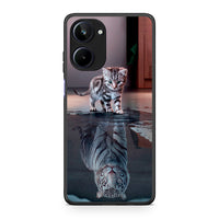 Thumbnail for Θήκη Realme 10 Cute Tiger από τη Smartfits με σχέδιο στο πίσω μέρος και μαύρο περίβλημα | Realme 10 Cute Tiger Case with Colorful Back and Black Bezels