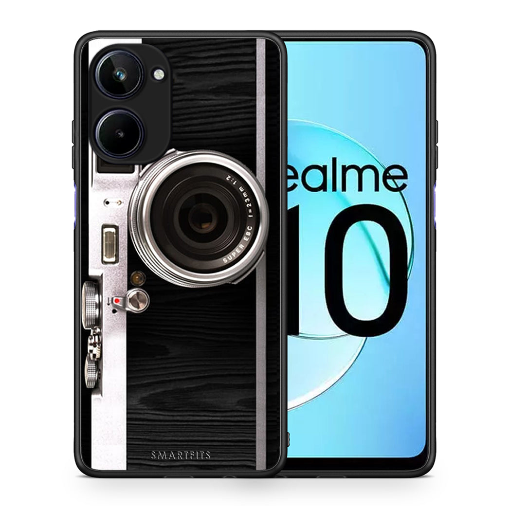 Θήκη Realme 10 Emily In Paris από τη Smartfits με σχέδιο στο πίσω μέρος και μαύρο περίβλημα | Realme 10 Emily In Paris Case with Colorful Back and Black Bezels