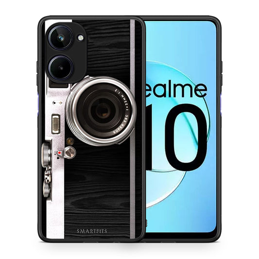 Θήκη Realme 10 Emily In Paris από τη Smartfits με σχέδιο στο πίσω μέρος και μαύρο περίβλημα | Realme 10 Emily In Paris Case with Colorful Back and Black Bezels