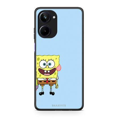 Θήκη Realme 10 Friends Bob από τη Smartfits με σχέδιο στο πίσω μέρος και μαύρο περίβλημα | Realme 10 Friends Bob Case with Colorful Back and Black Bezels