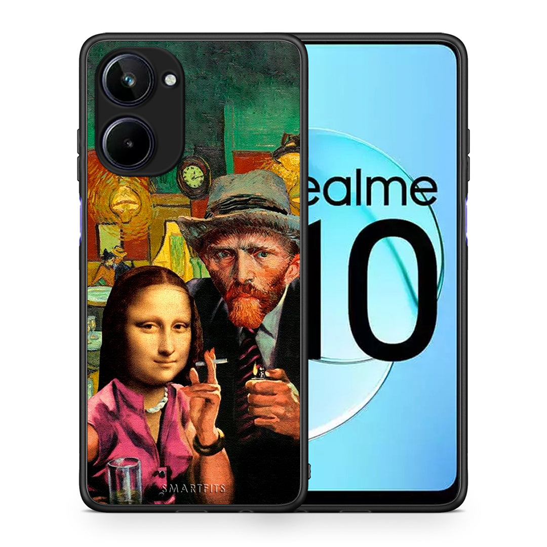 Θήκη Realme 10 Funny Art από τη Smartfits με σχέδιο στο πίσω μέρος και μαύρο περίβλημα | Realme 10 Funny Art Case with Colorful Back and Black Bezels