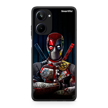 Θήκη Realme 10 Funny Guy από τη Smartfits με σχέδιο στο πίσω μέρος και μαύρο περίβλημα | Realme 10 Funny Guy Case with Colorful Back and Black Bezels