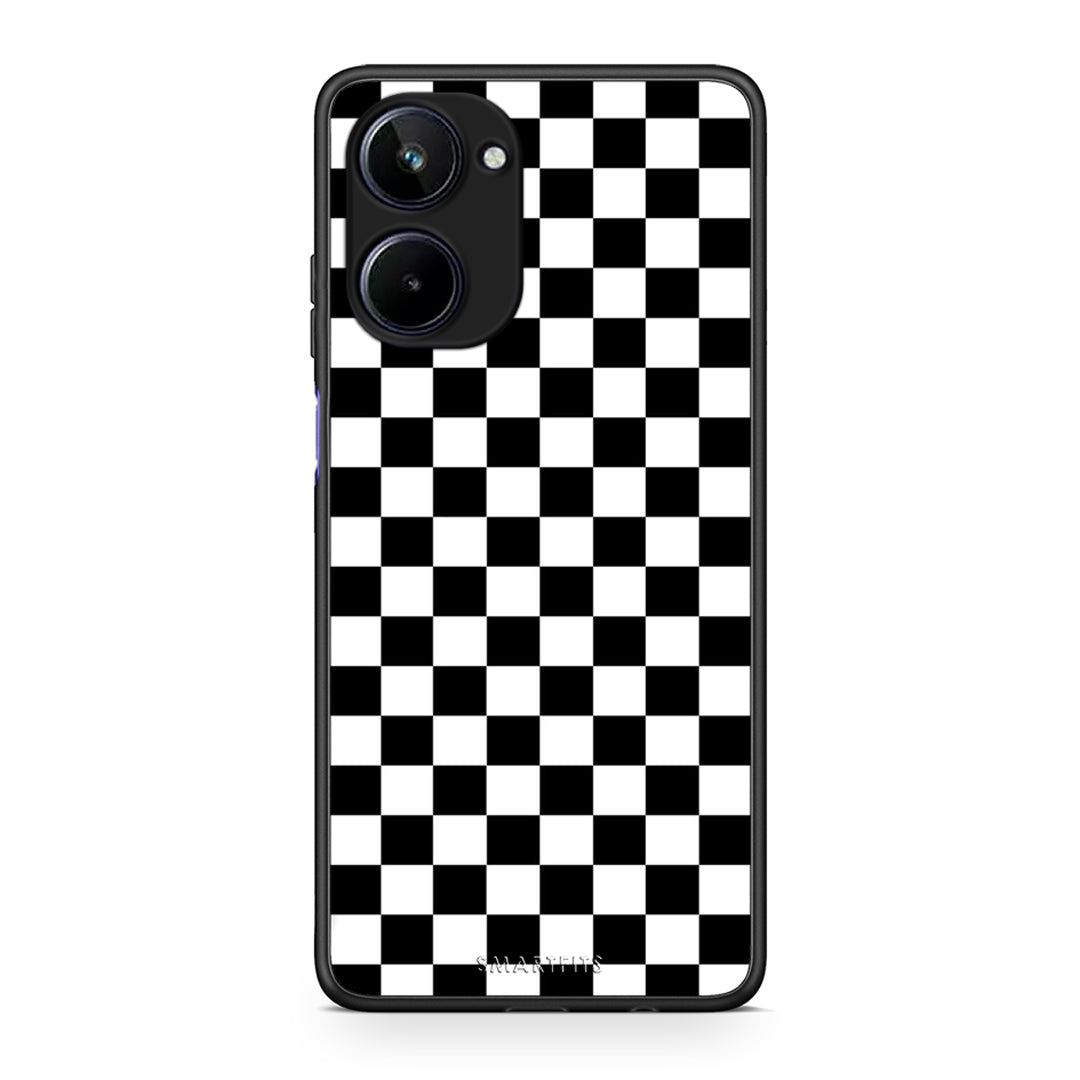 Θήκη Realme 10 Geometric Squares από τη Smartfits με σχέδιο στο πίσω μέρος και μαύρο περίβλημα | Realme 10 Geometric Squares Case with Colorful Back and Black Bezels