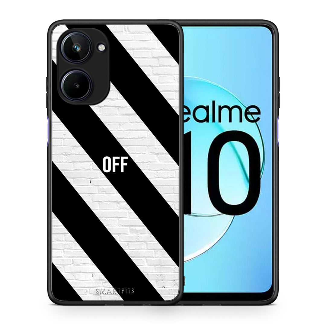 Θήκη Realme 10 Get Off από τη Smartfits με σχέδιο στο πίσω μέρος και μαύρο περίβλημα | Realme 10 Get Off Case with Colorful Back and Black Bezels