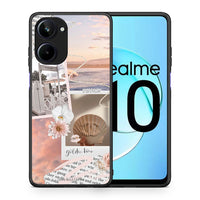 Thumbnail for Θήκη Realme 10 Golden Hour από τη Smartfits με σχέδιο στο πίσω μέρος και μαύρο περίβλημα | Realme 10 Golden Hour Case with Colorful Back and Black Bezels