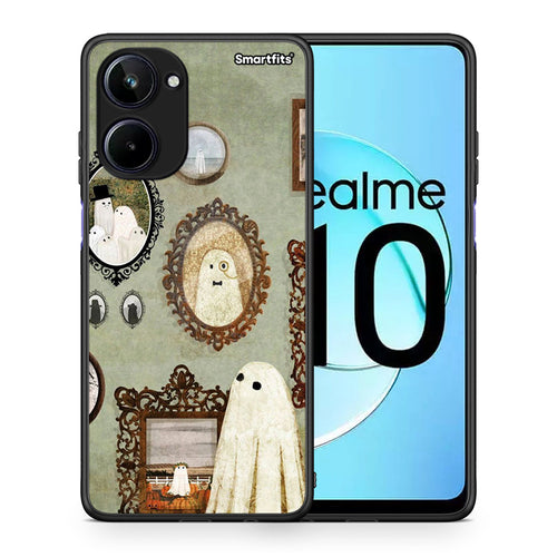 Θήκη Realme 10 Halloween Ghost Season από τη Smartfits με σχέδιο στο πίσω μέρος και μαύρο περίβλημα | Realme 10 Halloween Ghost Season Case with Colorful Back and Black Bezels