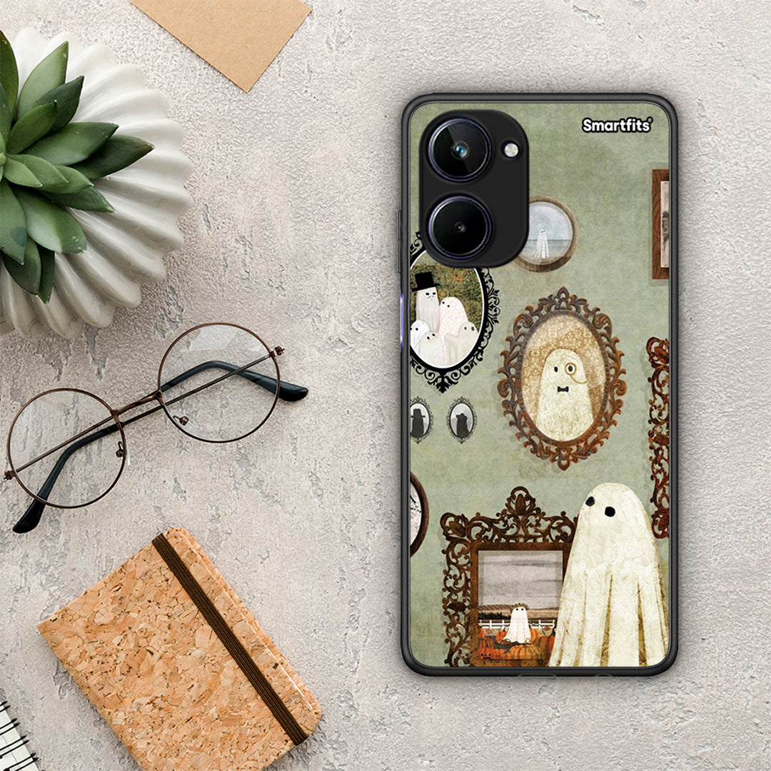 Θήκη Realme 10 Halloween Ghost Season από τη Smartfits με σχέδιο στο πίσω μέρος και μαύρο περίβλημα | Realme 10 Halloween Ghost Season Case with Colorful Back and Black Bezels