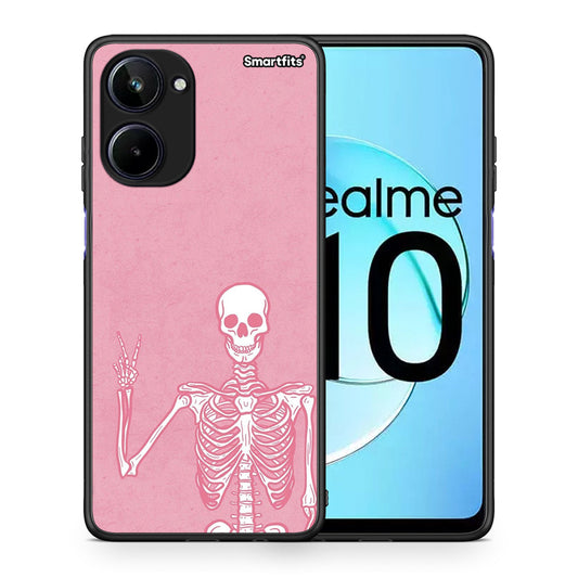 Θήκη Realme 10 Halloween Motivation από τη Smartfits με σχέδιο στο πίσω μέρος και μαύρο περίβλημα | Realme 10 Halloween Motivation Case with Colorful Back and Black Bezels
