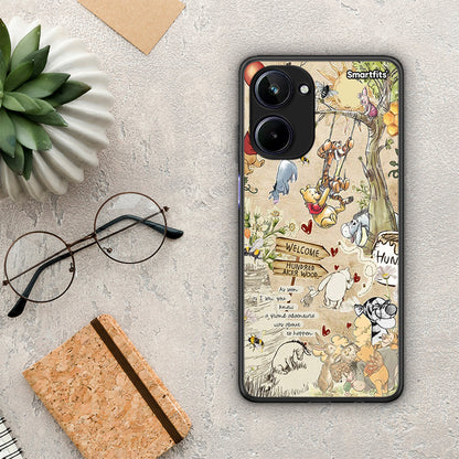 Θήκη Realme 10 Happy Friends από τη Smartfits με σχέδιο στο πίσω μέρος και μαύρο περίβλημα | Realme 10 Happy Friends Case with Colorful Back and Black Bezels