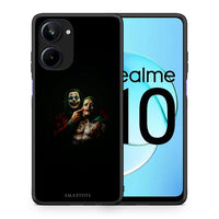 Thumbnail for Θήκη Realme 10 Hero Clown από τη Smartfits με σχέδιο στο πίσω μέρος και μαύρο περίβλημα | Realme 10 Hero Clown Case with Colorful Back and Black Bezels