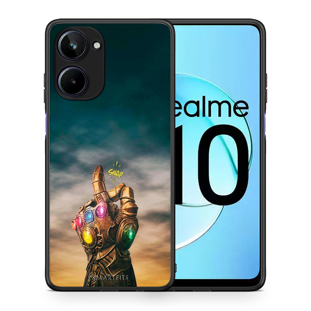 Θήκη Realme 10 Infinity Snap από τη Smartfits με σχέδιο στο πίσω μέρος και μαύρο περίβλημα | Realme 10 Infinity Snap Case with Colorful Back and Black Bezels