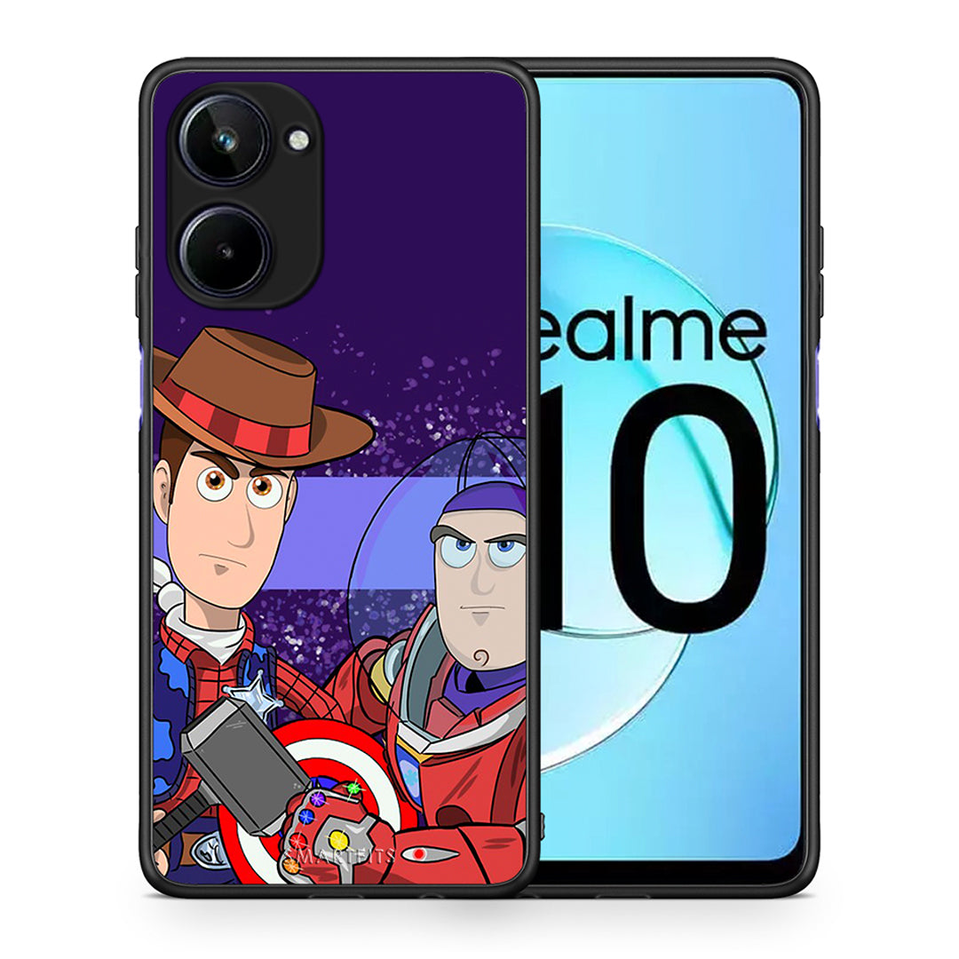 Θήκη Realme 10 Infinity Story από τη Smartfits με σχέδιο στο πίσω μέρος και μαύρο περίβλημα | Realme 10 Infinity Story Case with Colorful Back and Black Bezels