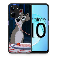 Thumbnail for Θήκη Realme 10 Lady And Tramp 1 από τη Smartfits με σχέδιο στο πίσω μέρος και μαύρο περίβλημα | Realme 10 Lady And Tramp 1 Case with Colorful Back and Black Bezels