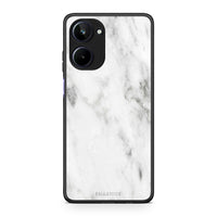 Thumbnail for Θήκη Realme 10 Marble White από τη Smartfits με σχέδιο στο πίσω μέρος και μαύρο περίβλημα | Realme 10 Marble White Case with Colorful Back and Black Bezels