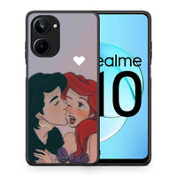 Thumbnail for Θήκη Realme 10 Mermaid Couple από τη Smartfits με σχέδιο στο πίσω μέρος και μαύρο περίβλημα | Realme 10 Mermaid Couple Case with Colorful Back and Black Bezels