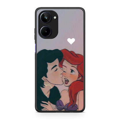 Θήκη Realme 10 Mermaid Couple από τη Smartfits με σχέδιο στο πίσω μέρος και μαύρο περίβλημα | Realme 10 Mermaid Couple Case with Colorful Back and Black Bezels