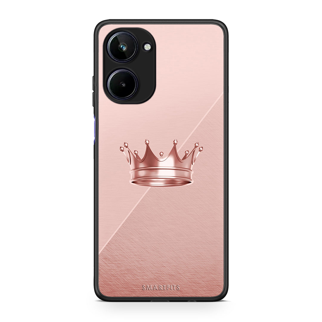 Θήκη Realme 10 Minimal Crown από τη Smartfits με σχέδιο στο πίσω μέρος και μαύρο περίβλημα | Realme 10 Minimal Crown Case with Colorful Back and Black Bezels