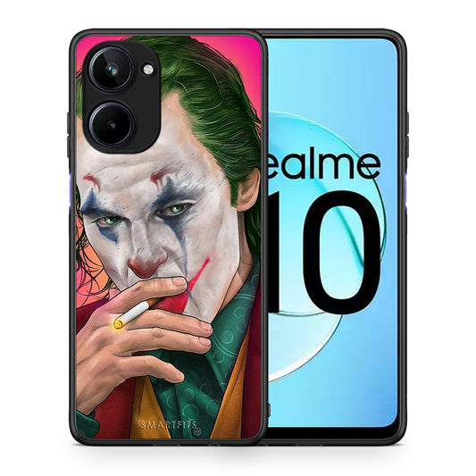 Θήκη Realme 10 PopArt JokesOnU από τη Smartfits με σχέδιο στο πίσω μέρος και μαύρο περίβλημα | Realme 10 PopArt JokesOnU Case with Colorful Back and Black Bezels