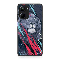 Thumbnail for Θήκη Realme 10 PopArt Lion Designer από τη Smartfits με σχέδιο στο πίσω μέρος και μαύρο περίβλημα | Realme 10 PopArt Lion Designer Case with Colorful Back and Black Bezels