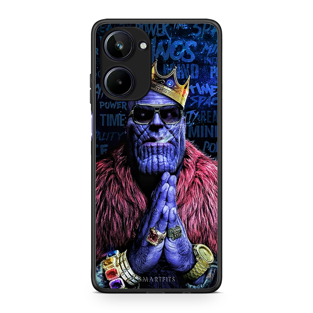 Θήκη Realme 10 PopArt Thanos από τη Smartfits με σχέδιο στο πίσω μέρος και μαύρο περίβλημα | Realme 10 PopArt Thanos Case with Colorful Back and Black Bezels