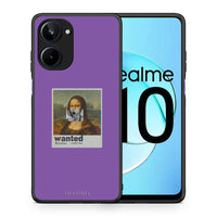 Thumbnail for Θήκη Realme 10 Popart Monalisa από τη Smartfits με σχέδιο στο πίσω μέρος και μαύρο περίβλημα | Realme 10 Popart Monalisa Case with Colorful Back and Black Bezels