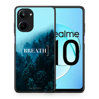 Thumbnail for Θήκη Realme 10 Quote Breath από τη Smartfits με σχέδιο στο πίσω μέρος και μαύρο περίβλημα | Realme 10 Quote Breath Case with Colorful Back and Black Bezels