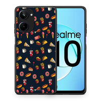 Thumbnail for Θήκη Realme 10 Random Hungry από τη Smartfits με σχέδιο στο πίσω μέρος και μαύρο περίβλημα | Realme 10 Random Hungry Case with Colorful Back and Black Bezels