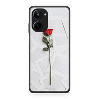 Thumbnail for Θήκη Realme 10 Red Rose από τη Smartfits με σχέδιο στο πίσω μέρος και μαύρο περίβλημα | Realme 10 Red Rose Case with Colorful Back and Black Bezels