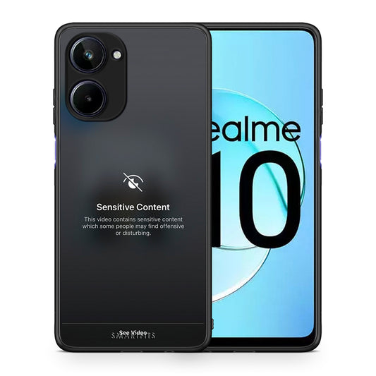 Θήκη Realme 10 Sensitive Content από τη Smartfits με σχέδιο στο πίσω μέρος και μαύρο περίβλημα | Realme 10 Sensitive Content Case with Colorful Back and Black Bezels