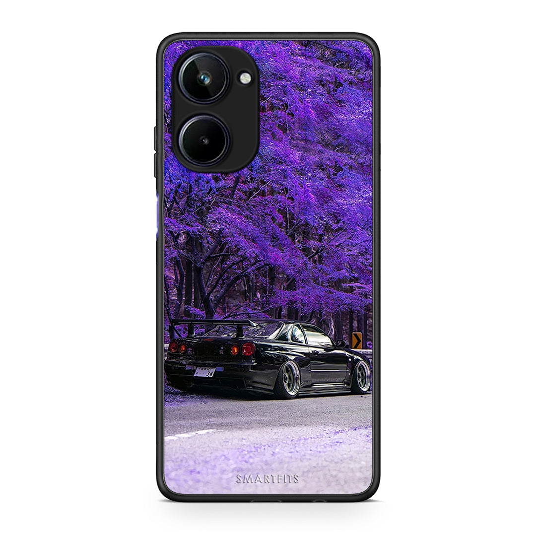 Θήκη Realme 10 Super Car από τη Smartfits με σχέδιο στο πίσω μέρος και μαύρο περίβλημα | Realme 10 Super Car Case with Colorful Back and Black Bezels