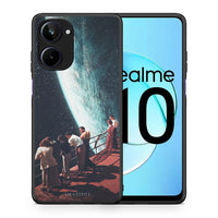 Thumbnail for Θήκη Realme 10 Surreal View από τη Smartfits με σχέδιο στο πίσω μέρος και μαύρο περίβλημα | Realme 10 Surreal View Case with Colorful Back and Black Bezels