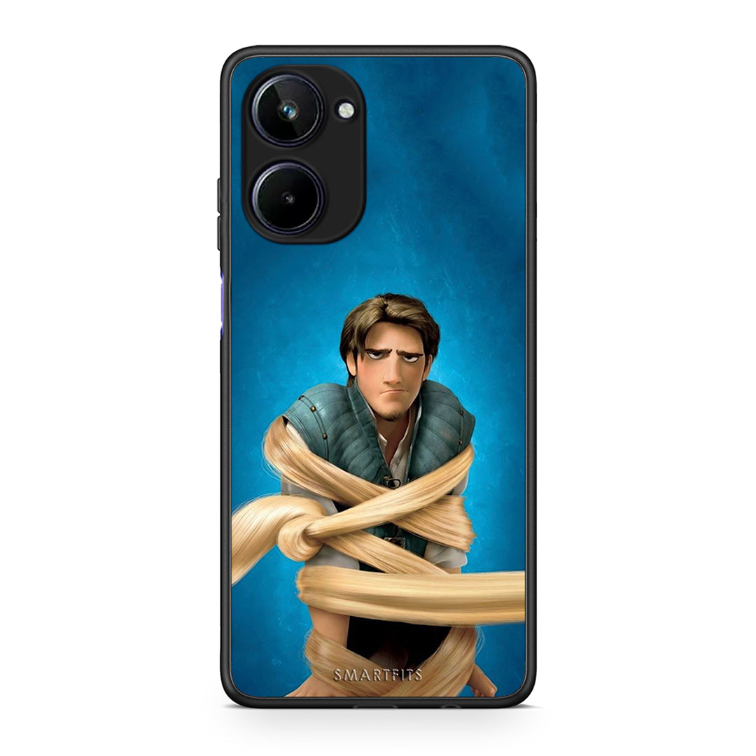 Θήκη Realme 10 Tangled 1 από τη Smartfits με σχέδιο στο πίσω μέρος και μαύρο περίβλημα | Realme 10 Tangled 1 Case with Colorful Back and Black Bezels