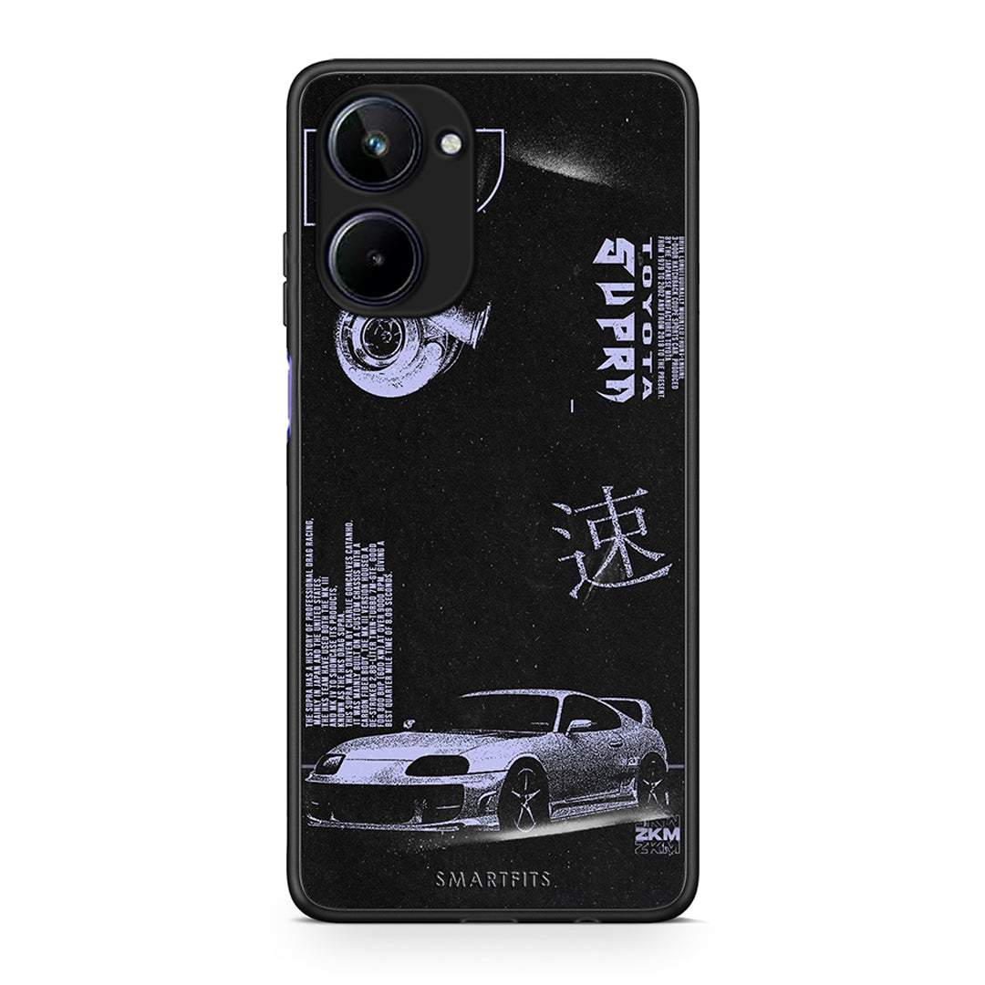 Θήκη Realme 10 Tokyo Drift από τη Smartfits με σχέδιο στο πίσω μέρος και μαύρο περίβλημα | Realme 10 Tokyo Drift Case with Colorful Back and Black Bezels