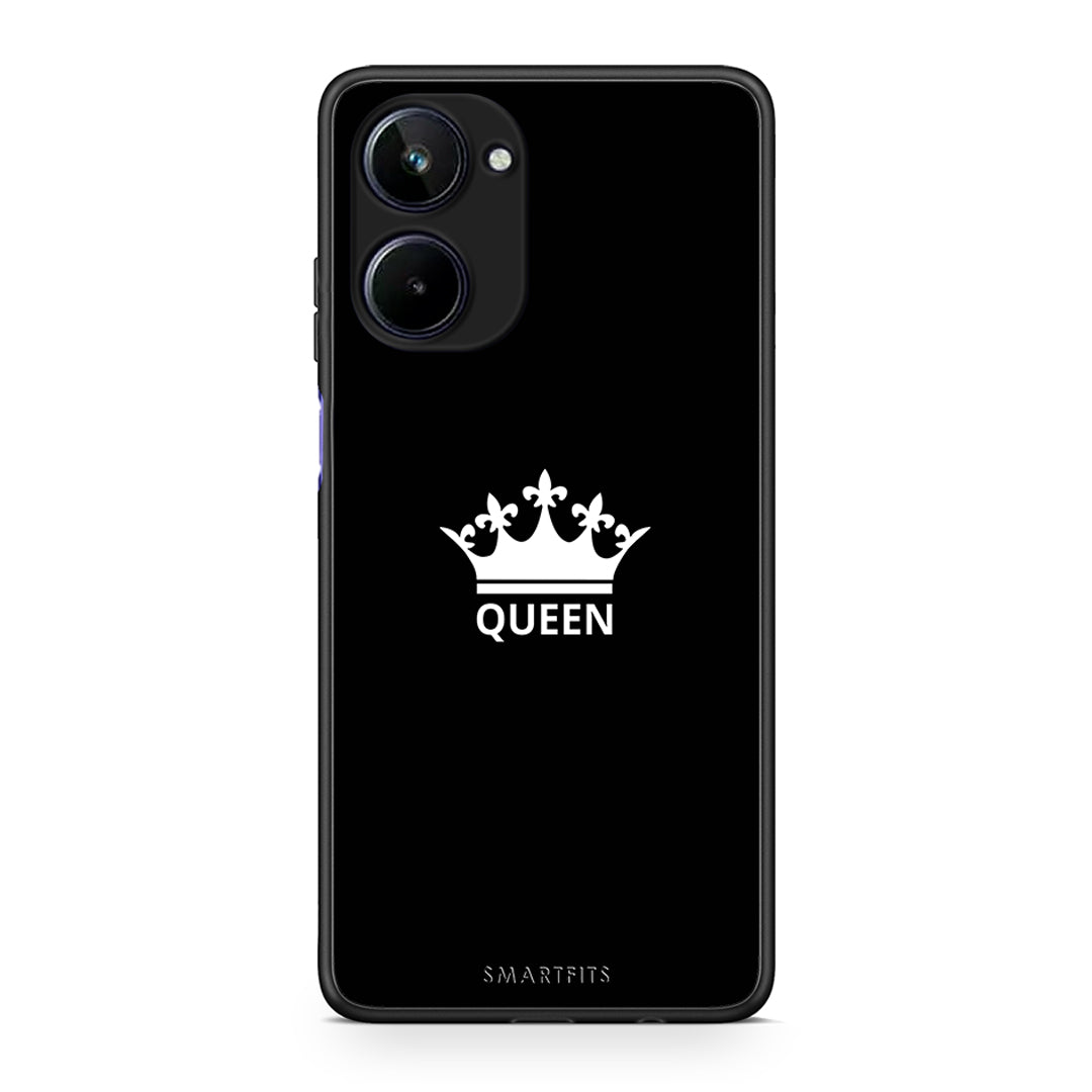 Θήκη Realme 10 Valentine Queen από τη Smartfits με σχέδιο στο πίσω μέρος και μαύρο περίβλημα | Realme 10 Valentine Queen Case with Colorful Back and Black Bezels