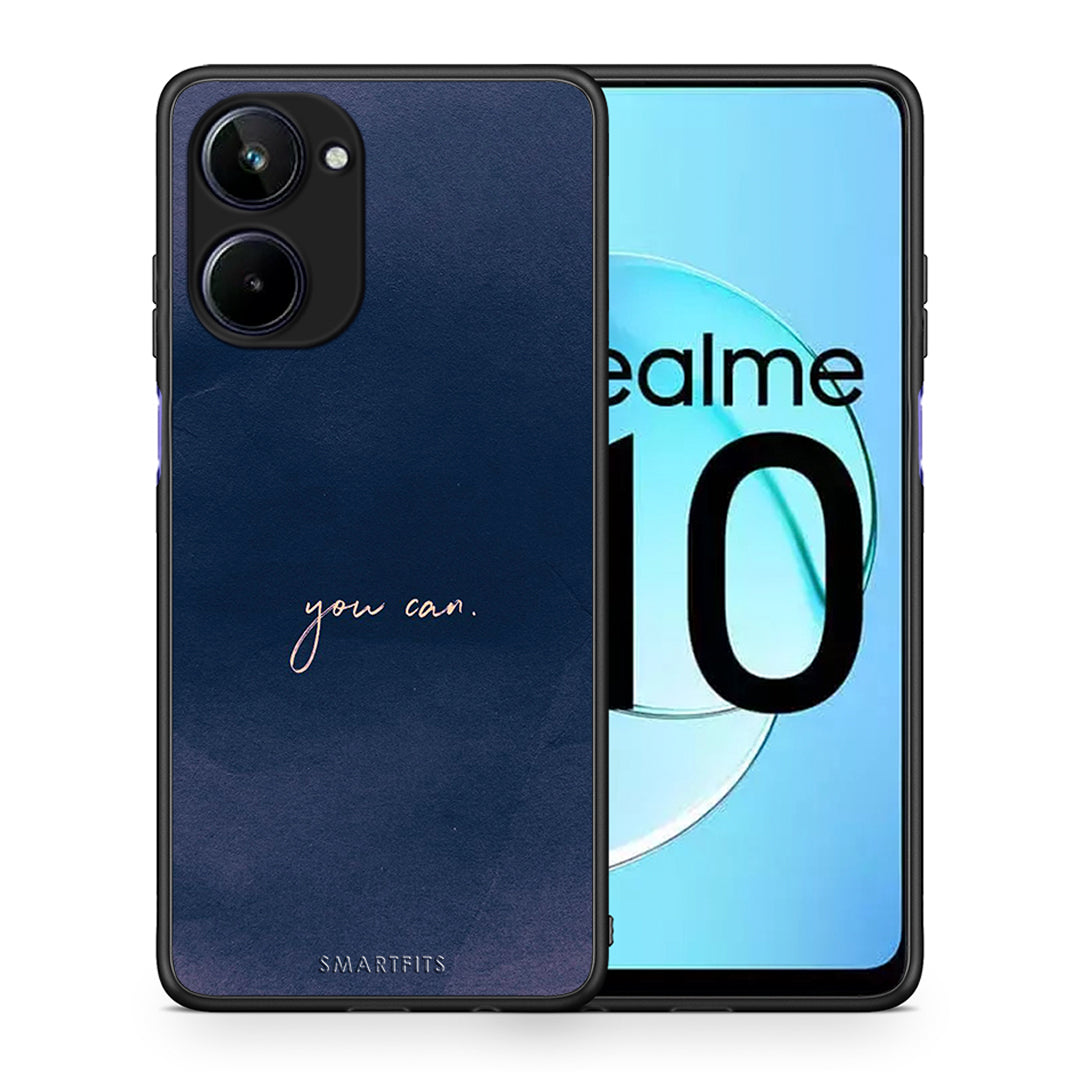 Θήκη Realme 10 You Can από τη Smartfits με σχέδιο στο πίσω μέρος και μαύρο περίβλημα | Realme 10 You Can Case with Colorful Back and Black Bezels