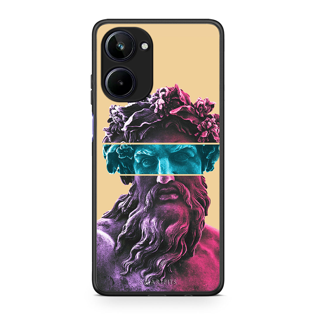 Θήκη Realme 10 Zeus Art από τη Smartfits με σχέδιο στο πίσω μέρος και μαύρο περίβλημα | Realme 10 Zeus Art Case with Colorful Back and Black Bezels