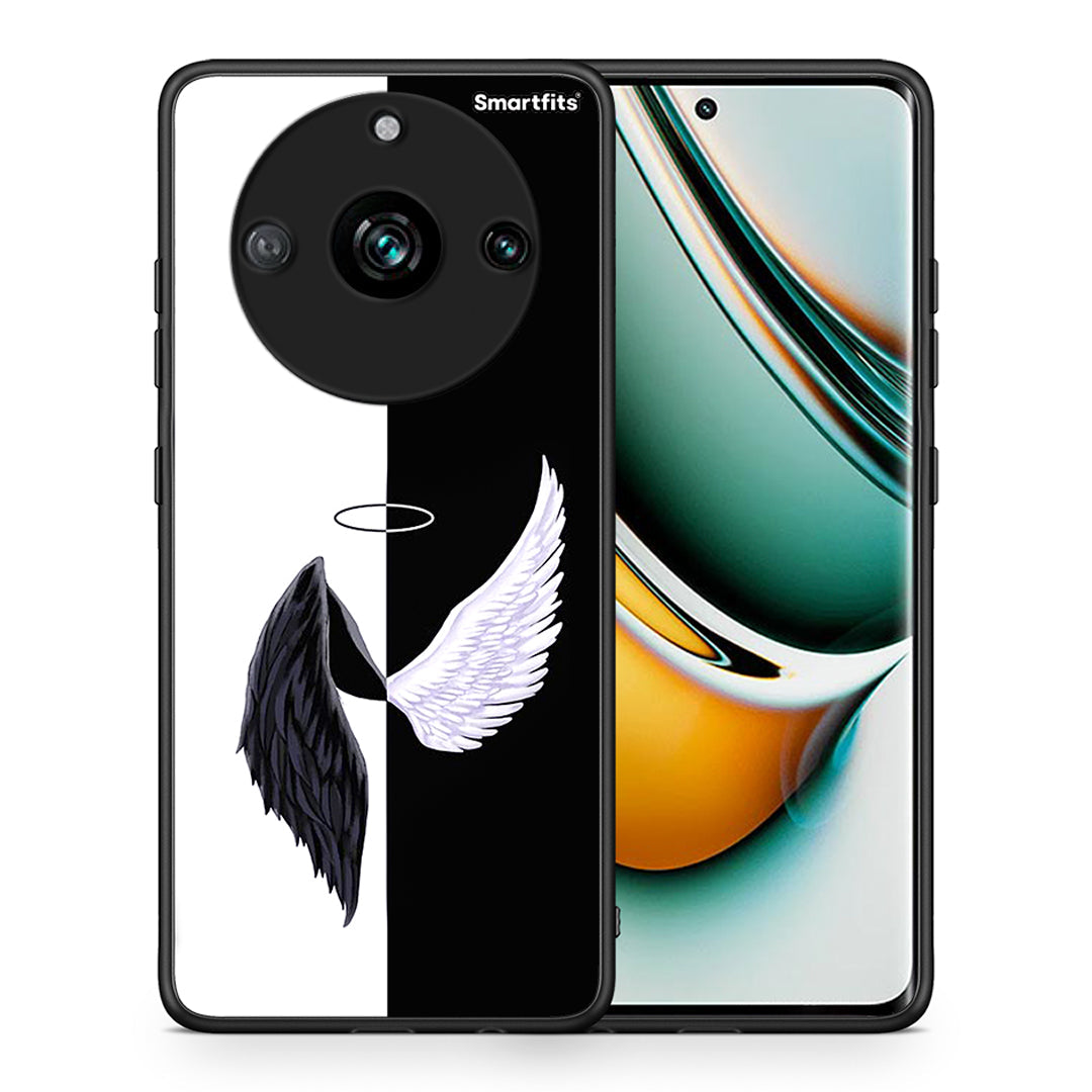 Θήκη Realme 11 Pro Angels Demons από τη Smartfits με σχέδιο στο πίσω μέρος και μαύρο περίβλημα | Realme 11 Pro Angels Demons case with colorful back and black bezels