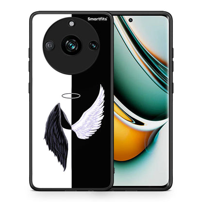Θήκη Realme 11 Pro Angels Demons από τη Smartfits με σχέδιο στο πίσω μέρος και μαύρο περίβλημα | Realme 11 Pro Angels Demons case with colorful back and black bezels