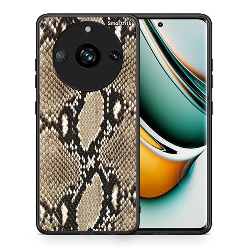 Θήκη Realme 11 Pro Fashion Snake Animal από τη Smartfits με σχέδιο στο πίσω μέρος και μαύρο περίβλημα | Realme 11 Pro Fashion Snake Animal case with colorful back and black bezels