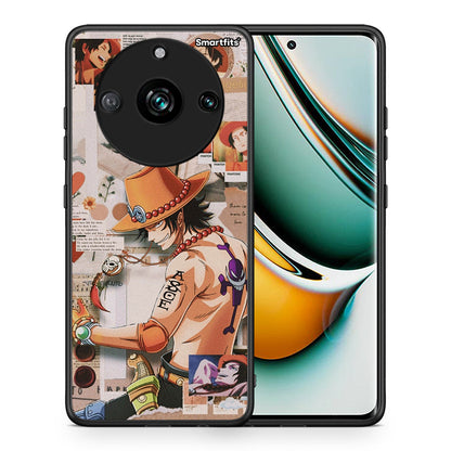 Θήκη Realme 11 Pro+ Anime Collage από τη Smartfits με σχέδιο στο πίσω μέρος και μαύρο περίβλημα | Realme 11 Pro+ Anime Collage case with colorful back and black bezels