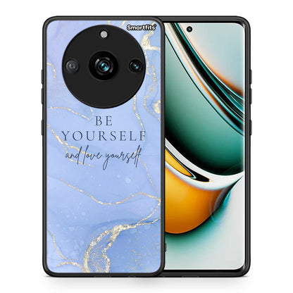 Θήκη Realme 11 Pro+ Be Yourself από τη Smartfits με σχέδιο στο πίσω μέρος και μαύρο περίβλημα | Realme 11 Pro+ Be Yourself case with colorful back and black bezels