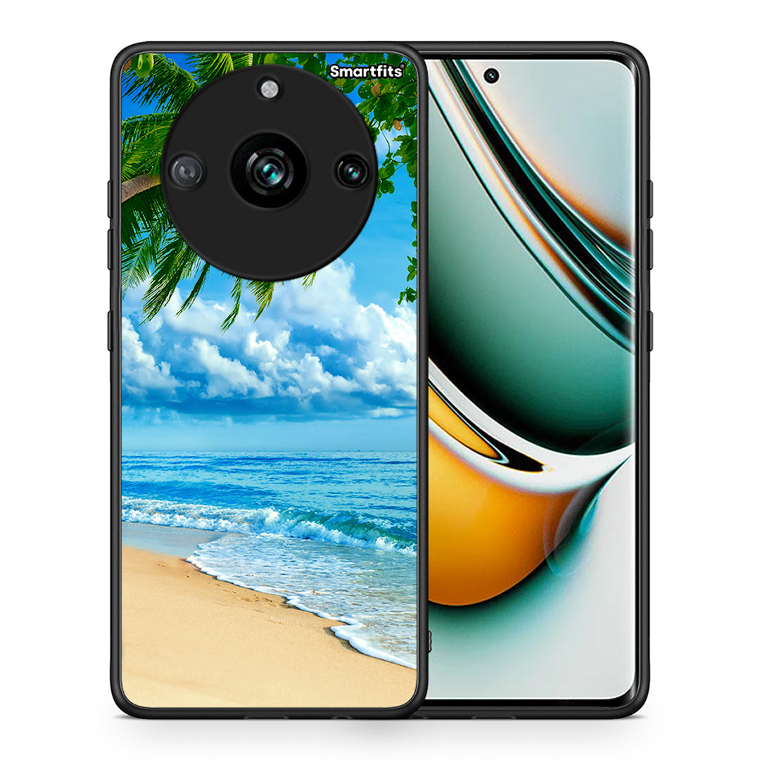 Θήκη Realme 11 Pro Beautiful Beach από τη Smartfits με σχέδιο στο πίσω μέρος και μαύρο περίβλημα | Realme 11 Pro Beautiful Beach case with colorful back and black bezels