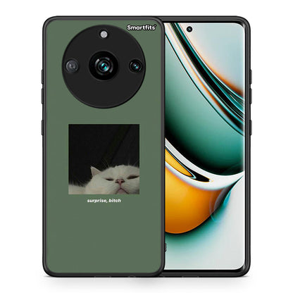 Θήκη Realme 11 Pro Bitch Surprise από τη Smartfits με σχέδιο στο πίσω μέρος και μαύρο περίβλημα | Realme 11 Pro Bitch Surprise case with colorful back and black bezels