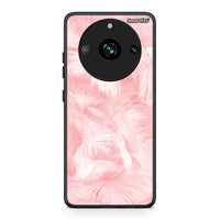 Thumbnail for 33 - Realme 11 Pro Pink Feather Boho case, cover, bumper