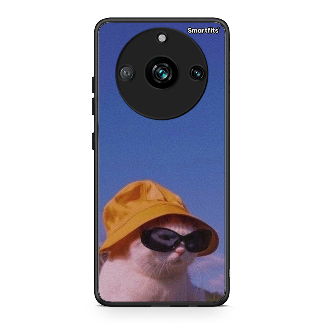 Realme 11 Pro Cat Diva θήκη από τη Smartfits με σχέδιο στο πίσω μέρος και μαύρο περίβλημα | Smartphone case with colorful back and black bezels by Smartfits