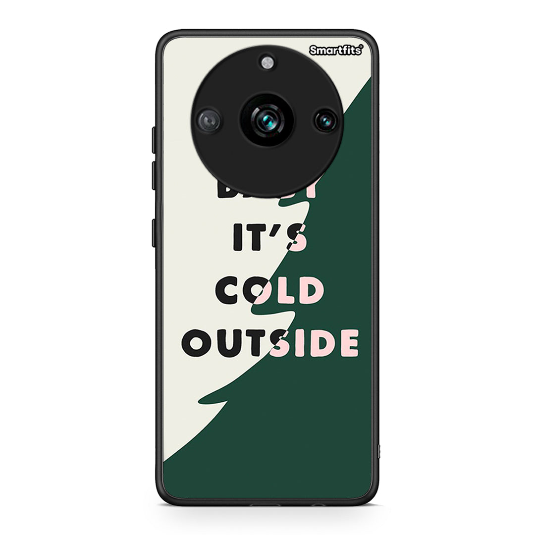 Realme 11 Pro Cold Outside θήκη από τη Smartfits με σχέδιο στο πίσω μέρος και μαύρο περίβλημα | Smartphone case with colorful back and black bezels by Smartfits